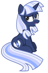 Size: 5047x7552 | Tagged: safe, artist:estories, oc, oc only, oc:silverlay, original species, pony, umbra pony, g4, absurd resolution, female, mare, simple background, sitting, solo, transparent background, vector