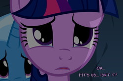 Size: 1050x690 | Tagged: safe, artist:navitaserussirus, trixie, twilight sparkle, pony, g4, cropped, crying, female, lesbian, ship:twixie, shipping