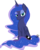 Size: 5805x7187 | Tagged: safe, artist:skyremixer, princess luna, alicorn, pony, g4, absurd resolution, cutie mark, female, folded wings, mare, missing accessory, simple background, sitting, solo, transparent background