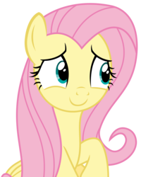 Size: 2263x2834 | Tagged: safe, artist:sketchmcreations, fluttershy, pony, fame and misfortune, g4, cute, female, high res, raised hoof, shyabetes, simple background, smiling, solo, transparent background, vector
