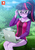 Size: 707x1000 | Tagged: safe, alternate version, artist:uotapo, sci-twi, twilight sparkle, human, equestria girls, g4, adorkable, blushing, clothes, cloud, computer, cute, dork, female, glasses, grass, hoodie, laptop computer, looking at you, meganekko, patreon, patreon logo, ponytail, solo, swimsuit, twiabetes