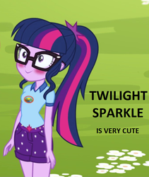 Size: 676x800 | Tagged: safe, sci-twi, twilight sparkle, equestria girls, g4, my little pony equestria girls: legend of everfree, captain obvious, cute, female, solo, truth, twiabetes, understatement