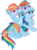 Size: 3000x4043 | Tagged: safe, artist:sollace, rainbow dash, windy whistles, pony, g4, parental glideance, .svg available, clothes, costume, duo, open mouth, raised hoof, show accurate, simple background, sitting, smiling, transparent background, vector