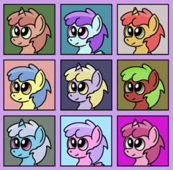 Size: 966x948 | Tagged: safe, artist:gogglesparks, apple flora, bloo, dinky hooves, firelock, liza doolots, orange tangerine, petunia, pinkie feather, red june, ruby pinch, tangerine twist, tootsie flight, tootsie flute, earth pony, pegasus, pony, unicorn, g4, apple family member, bloodorable, cute, diapinkes, dinkabetes, firedorable, florabetes, linkelina, pinchybetes, recolor, redorable, tangerinebetes, tootsie cute