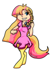 Size: 534x768 | Tagged: safe, artist:dogthatkills, oc, oc only, oc:eventide, satyr, parent:sunset shimmer, simple background, solo, transparent background