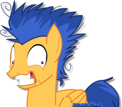Size: 1600x1405 | Tagged: safe, artist:jucamovi1992, flash sentry, pegasus, pony, g4, lesson zero, alone, best boi, flash snaptry, funny face, hi girls, male, simple background, smiling, solo, stallion, transparent background, vector, wings