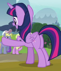 Size: 623x718 | Tagged: safe, screencap, twilight sparkle, alicorn, pony, fame and misfortune, g4, butt, cropped, plot, twilight sparkle (alicorn)