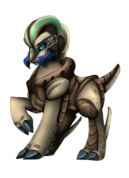 Size: 2550x3509 | Tagged: safe, artist:pridark, oc, oc only, oc:sapphire heart, alien, alien pony, pony, high res, male, mass effect, simple background, solo, stallion, transparent background
