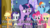 Size: 1280x720 | Tagged: safe, edit, edited screencap, screencap, applejack, fluttershy, pinkie pie, rainbow dash, rarity, twilight sparkle, alicorn, pony, fame and misfortune, g4, image macro, mane six, meme, twilight sparkle (alicorn)