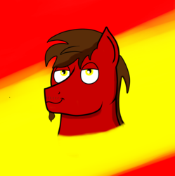 Size: 939x941 | Tagged: safe, anonymous artist, oc, oc only, oc:chip, pony, bust, solo