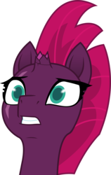 Size: 7905x12502 | Tagged: safe, artist:adorveya, tempest shadow, pony, unicorn, g4, my little pony: the movie, absurd resolution, broken horn, cute, eye scar, face, female, horn, mare, scar, scared, simple background, solo, tempestbetes, transparent background, vector