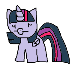 Size: 451x429 | Tagged: safe, artist:lulubell, twilight sparkle, alicorn, pony, g4, 1000 hours in ms paint, female, ms paint, solo, twilight sparkle (alicorn)