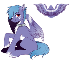 Size: 1500x1500 | Tagged: safe, artist:swaybat, oc, oc only, pegasus, pony, male, pale belly, white belly