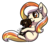 Size: 952x838 | Tagged: safe, artist:ombraniwolf, oc, oc only, oc:candy sweets, dog, pony, cute, puppy, smiling