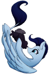 Size: 330x500 | Tagged: safe, artist:mindlesssketching, oc, oc only, oc:nik, pegasus, pony, rabbit, female, leonine tail, mare, pixel art, simple background, solo, transparent background