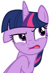 Size: 2269x3300 | Tagged: safe, artist:sketchmcreations, twilight sparkle, alicorn, pony, fame and misfortune, g4, annoyed, female, floppy ears, high res, mare, open mouth, simple background, solo, transparent background, twilight sparkle (alicorn), vector