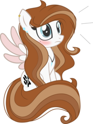 Size: 1600x2124 | Tagged: safe, artist:weekendroses, oc, oc only, pegasus, pony, colored wings, female, mare, multicolored wings, sitting, solo