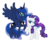 Size: 3791x3203 | Tagged: safe, artist:pantera000, princess luna, rarity, pony, g4, high res, raised hoof, simple background, transparent background, vector