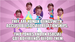 Size: 614x345 | Tagged: safe, applejack, fluttershy, pinkie pie, rainbow dash, rarity, equestria girls, g4, bad luck brian, exploitable meme, image macro, meme