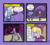 Size: 5575x5033 | Tagged: safe, artist:oneovertwo, cloudy kicks, fuchsia blush, lavender lace, trixie, comic:lavender lace enemy of cloudy kicks, equestria girls, g4, absurd resolution, background human, comic