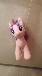 Size: 584x1040 | Tagged: safe, starlight glimmer, pony, g4, drama, hanging, hanging (by neck), irl, noose, photo, plushie, solo, starlight drama, suicide