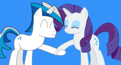 Size: 1024x552 | Tagged: safe, artist:tabrony23, rarity, oc, pony, g4, canon x oc