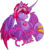 Size: 2336x2647 | Tagged: safe, artist:dogi-crimson, oc, oc only, oc:magic meat, alicorn, pony, alicorn oc, badge, bracelet, colored wings, gradient wings, high res, jewelry, male, necklace, solo