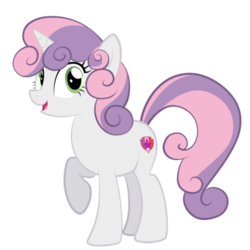 Size: 540x540 | Tagged: safe, artist:strangerdragos, sweetie belle, pony, unicorn, g4, female, looking at you, mare, older, open mouth, raised hoof, simple background, smiling, solo, transparent background, vector