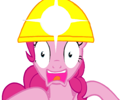 Size: 1155x940 | Tagged: safe, artist:akdanimations, pinkie pie, earth pony, pony, g4, achievement ponies, female, frightened, looking at you, mare, open mouth, screaming, simple background, transparent background