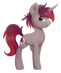 Size: 1598x1925 | Tagged: safe, artist:scarlet-spectrum, oc, oc only, oc:linkin, pony, unicorn, commission, glasses, hat, looking at you, male, simple background, smiling, solo, stallion, transparent background
