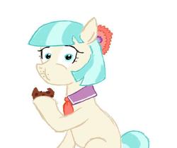 Size: 791x666 | Tagged: safe, artist:dafiltafish, coco pommel, earth pony, pony, g4, female, questionable source, simple background, solo, white background