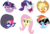 Size: 12289x8278 | Tagged: safe, artist:amarthgul, applejack, fluttershy, pinkie pie, rainbow dash, rarity, twilight sparkle, alicorn, pony, fame and misfortune, g4, absurd resolution, clothes, faic, glasses, hoodie, mane six, messy mane, rarisnap, simple background, sunglasses, transparent background, twilight sparkle (alicorn), vector