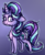 Size: 600x734 | Tagged: safe, artist:purpleborb, starlight glimmer, pony, unicorn, g4, female, glowing mane, looking at you, mare, solo