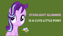 Size: 715x409 | Tagged: safe, starlight glimmer, pony, unicorn, fame and misfortune, g4, captain obvious, cute, female, glimmerbetes, hair flip, hair over one eye, mare, truth