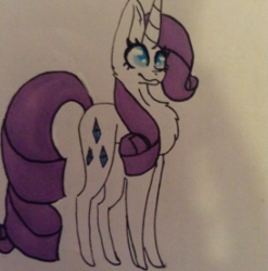 Size: 286x290 | Tagged: safe, artist:delicatedoggodraw, rarity, pony, g4, female, solo, traditional art