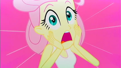 Size: 1400x787 | Tagged: safe, screencap, fluttershy, epic fails, equestria girls, g4, my little pony equestria girls: summertime shorts, female, screaming, shocked