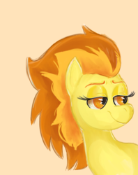 Size: 576x727 | Tagged: safe, artist:chroniqlo, spitfire, pegasus, pony, g4, bust, female, mare, portrait, simple background, solo