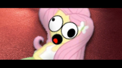 Size: 1366x768 | Tagged: safe, fluttershy, equestria girls, g4, :o, adventure in the comments, alternate universe, day of the flutter, equestria girls: the parody series, faic, female, funny, funny as hell, funny face, open mouth, scared, solo