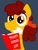 Size: 1354x1777 | Tagged: safe, oc, oc only, oc:khakislacks, pony, bust, profile picture, solo, toasty, vector