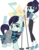 Size: 3854x4902 | Tagged: safe, artist:jhayarr23, coloratura, earth pony, human, pony, epic fails, equestria girls, g4, my little pony equestria girls: summertime shorts, alternate hairstyle, bedroom eyes, clothes, converse, cutie mark background, female, human ponidox, mare, microphone, rara, self ponidox, shoes, simple background, sneakers, socks, solo, spiked wristband, transparent background, vector, wristband