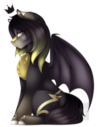 Size: 1024x1247 | Tagged: safe, artist:mauuwde, oc, oc only, unnamed oc, bat pony, pony, female, mare, simple background, solo, transparent background