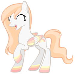 Size: 1024x1017 | Tagged: safe, artist:petraea, oc, oc only, oc:ixchel, pegasus, pony, colored wings, female, mare, multicolored wings, simple background, solo, transparent background, vector