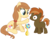 Size: 8300x6400 | Tagged: safe, artist:xboomdiersx, button mash, oc, oc:cream heart, earth pony, pony, g4, absurd resolution, colt, cream heart and button mash:best mother and son, dexterous hooves, female, flower, foal, lipstick, male, mare, mother and son, simple background, sitting, transparent background, vector