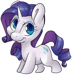 Size: 3359x3512 | Tagged: safe, artist:cutepencilcase, rarity, pony, unicorn, g4, :t, cute, cutie mark eyes, diamond eyes, female, high res, looking at you, looking up, mare, raribetes, simple background, smiling, solo, tiny ponies, transparent background, wingding eyes