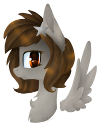 Size: 2219x2806 | Tagged: safe, artist:wintersnowy, oc, oc only, pony, bust, floating wings, high res, portrait, simple background, solo, transparent background