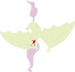 Size: 3575x3398 | Tagged: safe, artist:porygon2z, fluttershy, bat pony, pony, bats!, g4, female, flutterbat, high res, race swap, solo