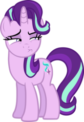Size: 1380x2007 | Tagged: safe, artist:davidsfire, starlight glimmer, pony, unicorn, g4, rock solid friendship, female, mare, raised eyebrow, simple background, skeptical, solo, suspicious, transparent background, vector