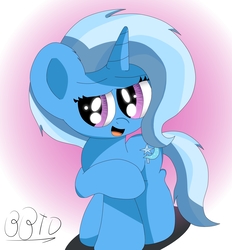Size: 2467x2660 | Tagged: safe, artist:bronybehindthedoor, trixie, pony, unicorn, g4, female, high res, mare, smiling, solo