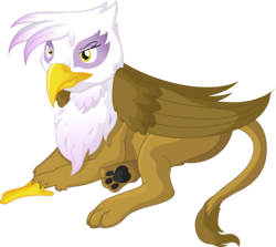 Size: 3500x3116 | Tagged: safe, artist:theshadowstone, gilda, griffon, g4, female, high res, paw pads, paws, resting, simple background, solo, transparent background, underpaw