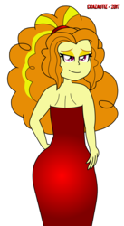 Size: 1098x2000 | Tagged: safe, artist:crazautiz, adagio dazzle, equestria girls, g4, clothes, dress, female, simple background, solo, transparent background